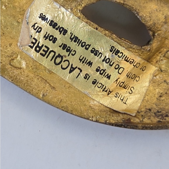 Set Of 4 Solid Brass Ribbon Bows Vintage 14 1/2” Frame Decorative Wall Decor - Picture 5 of 13